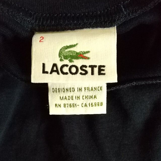 LACOSTE(ラコステ)のラコステ ハイネックロンT キッズ/ベビー/マタニティのキッズ服女の子用(90cm~)(Tシャツ/カットソー)の商品写真