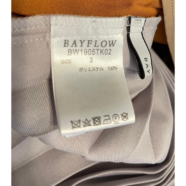BAYFLOW(ベイフロー)のBAYFLOW 異素材切り替えスカート レディースのスカート(ロングスカート)の商品写真