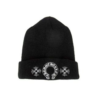 クロムハーツ(Chrome Hearts)のクロムハーツCHROME HEARTS■レーベルCHプラス刺繍ニットキャップ(ニット帽/ビーニー)