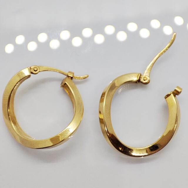 starjewelry スタージュエリー フープウェーブ 750 ピアスジュウル