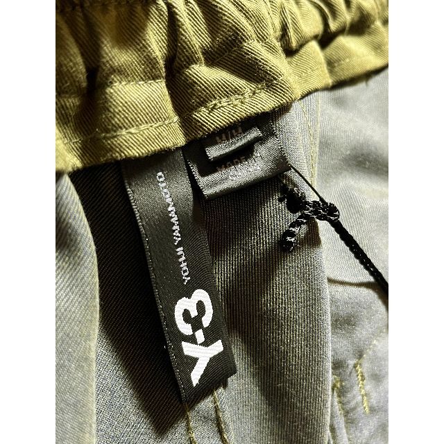 未使用 Y-3 希少 ワイドショーツ M カーキ 正規品 ハーフパンツ