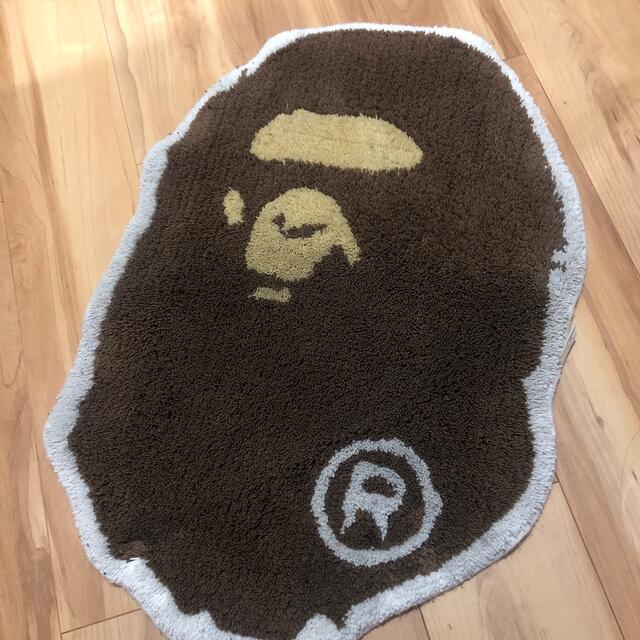 【A BATHING APE】ape head rag mat