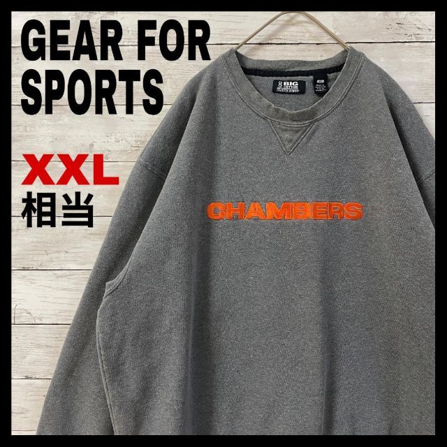 a99 US古着 GEAR FOR SPORTS 刺繍ロゴ Vガゼットスウェット メンズのトップス(スウェット)の商品写真