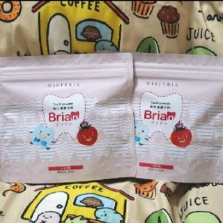 Brian ブリアン 子供用歯磨き粉 60包 虫歯予防 いちご味 2袋(歯ブラシ/歯みがき用品)