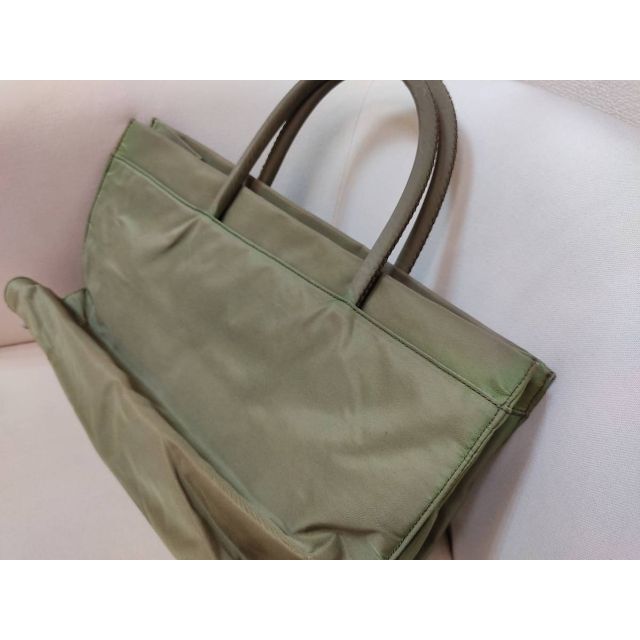 PRADA - PRADA(プラダ) カーキ ナイロン トート・ハンドバッグの通販 ...