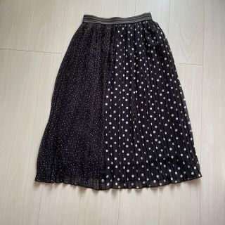 ザラ(ZARA)のプリーツドットスカート(ひざ丈スカート)