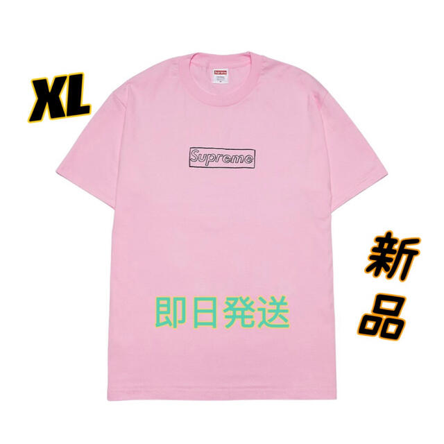 Supreme(シュプリーム)のSupreme KAWS Chalk Logo Teeシュプリームロゴ Tシャツ メンズのトップス(Tシャツ/カットソー(半袖/袖なし))の商品写真