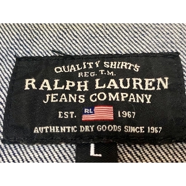 POLO RALPH LAUREN(ポロラルフローレン)の❤️ Polo ラルフローレン ビンテージジージャン  Lネイビー レディースのジャケット/アウター(Gジャン/デニムジャケット)の商品写真