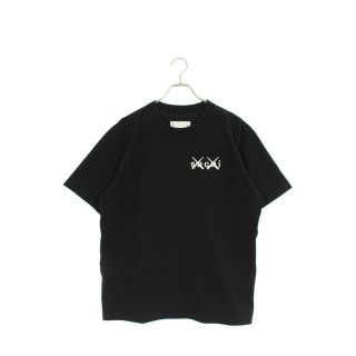 sacai×KAWS Tシャツ　ロゴ　刺繍　サカイ　カウズ