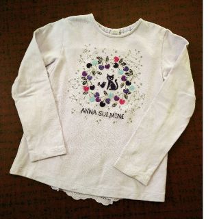 アナスイミニ(ANNA SUI mini)のANNA SUI mini アナスイミニ 薄手トレーナー 130 ラベンダー(Tシャツ/カットソー)