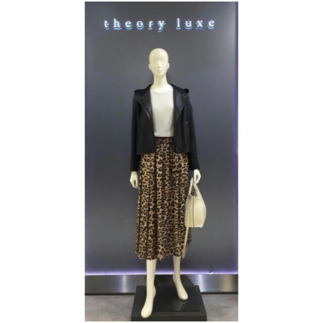 Theory luxe 19ss ラムレザーフーデットジャケット