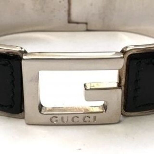 GUCCI ( グッチ )レザー・金属素材 ブレスレット バングル