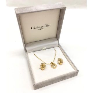 クリスチャンディオール ネックレス イヤリングセット - Christian Dior