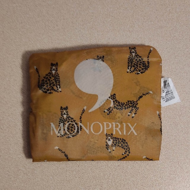 新品匿名発送パリ限定モノプリエコバッグ スーパーMONOPRIX（レオパード） レディースのバッグ(エコバッグ)の商品写真