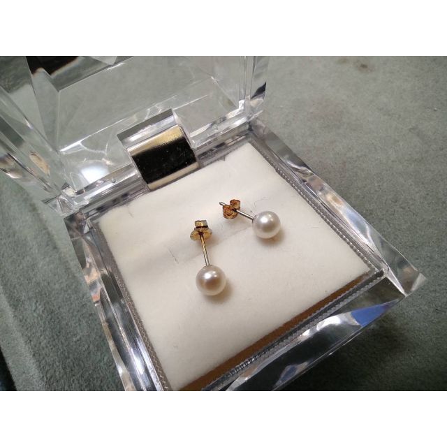 K18 18金 パール ピアス - ピアス