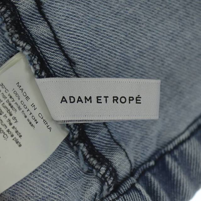 Adam et Rope'(アダムエロぺ)のアダムエロペ デニムジャケット ブルゾン サステナブルコットン F ライトブルー レディースのジャケット/アウター(Gジャン/デニムジャケット)の商品写真