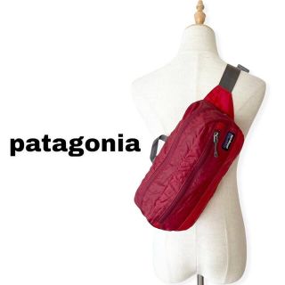 パタゴニア(patagonia)のpatagonia パタゴニア ボディバッグ ウエストポーチ レッド/赤 (ボディーバッグ)