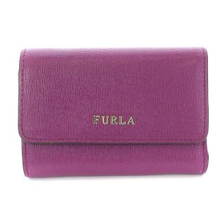 フルラ(Furla)のフルラ バビロン 三つ折り財布 小銭入れ 財布 ウォレット レザー 紫(財布)