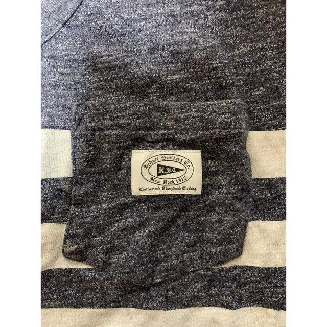 schott(ショット)のショット　半袖Tシャツ　Lサイズ　ボーダー　ポケット　ポケＴ メンズのトップス(Tシャツ/カットソー(半袖/袖なし))の商品写真
