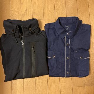 ビームス(BEAMS)のbeams スウェット　パーカー　guess ブラウス(パーカー)