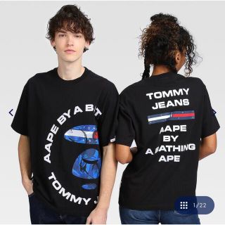 アベイシングエイプ(A BATHING APE)の【激レアコラボ・即完売】TOMMY X AAPE ラウンドロゴコラボTシャツ(Tシャツ/カットソー(半袖/袖なし))