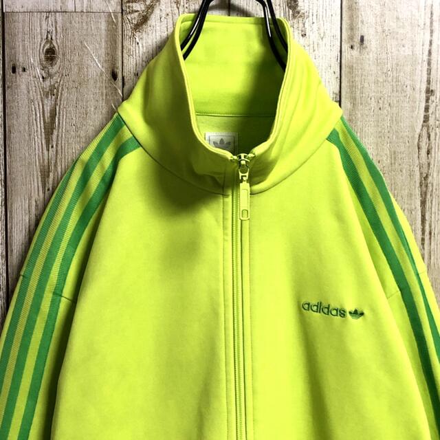 adidasベロアジャージ上下セットOメンズGREEN送料無料