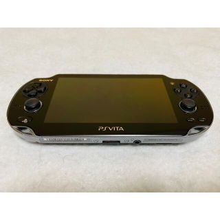 プレイステーションヴィータ(PlayStation Vita)のPS Vita PCH-1000 ZA01 クリスタルブラック 動作確認済み(家庭用ゲーム機本体)