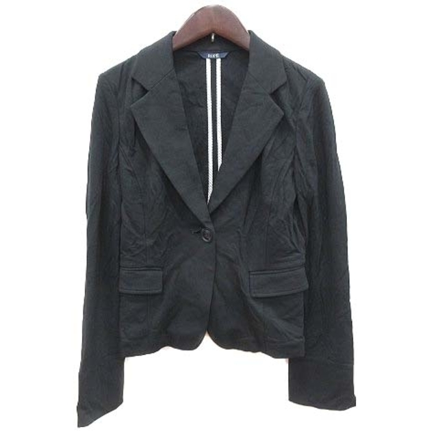 ROPE’(ロペ)のロペ ROPE テーラードジャケット シングル カットソー 7 黒 ブラック  レディースのジャケット/アウター(その他)の商品写真
