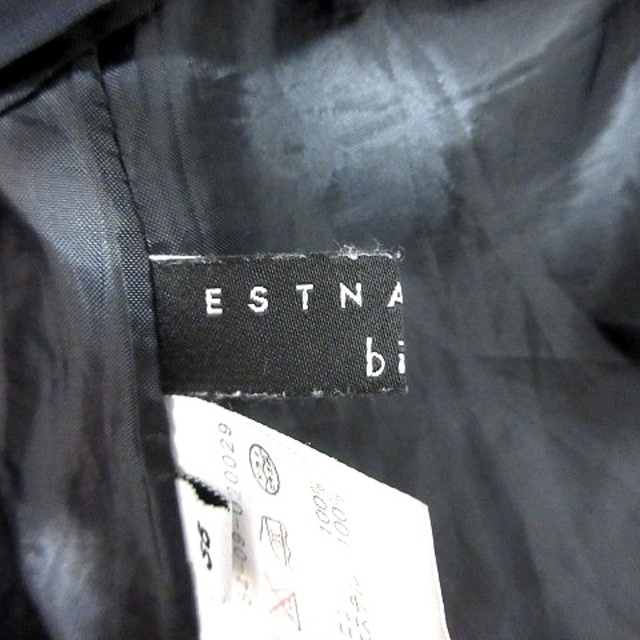 ESTNATION(エストネーション)のエストネーション スカート フレア ミニ ナイロン 38 黒 ブラック /RT レディースのスカート(ミニスカート)の商品写真