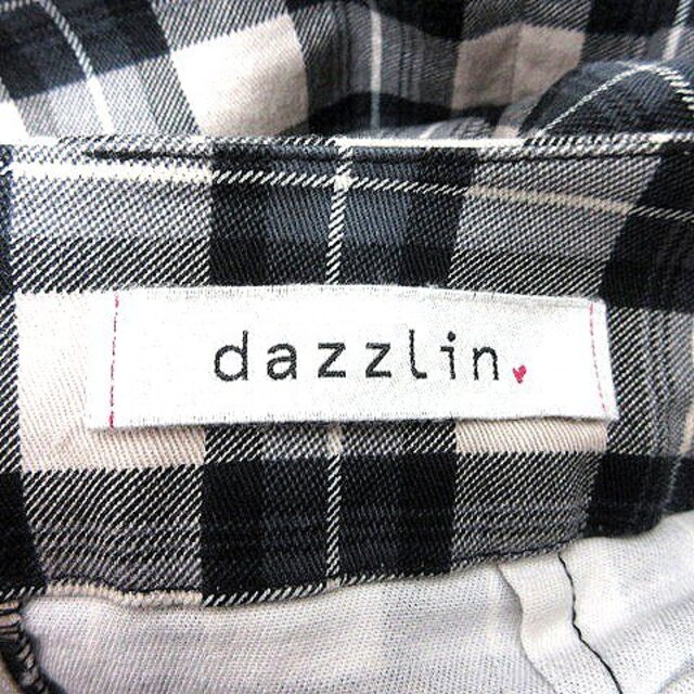 dazzlin(ダズリン)のダズリン dazzlin スカート 台形 ミニ チェック S ベージュ 黒 レディースのスカート(ミニスカート)の商品写真