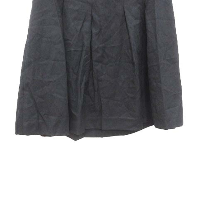 INDIVI(インディヴィ)のインディヴィ INDIVI プリーツスカート ひざ丈 ウール 36 黒 ブラック レディースのスカート(ひざ丈スカート)の商品写真