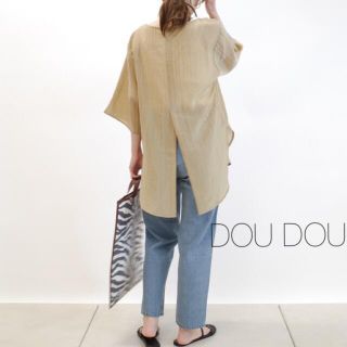 ドゥドゥ(DouDou)の新品❁﻿doudou シャイニーワッシャーブラウス(シャツ/ブラウス(半袖/袖なし))