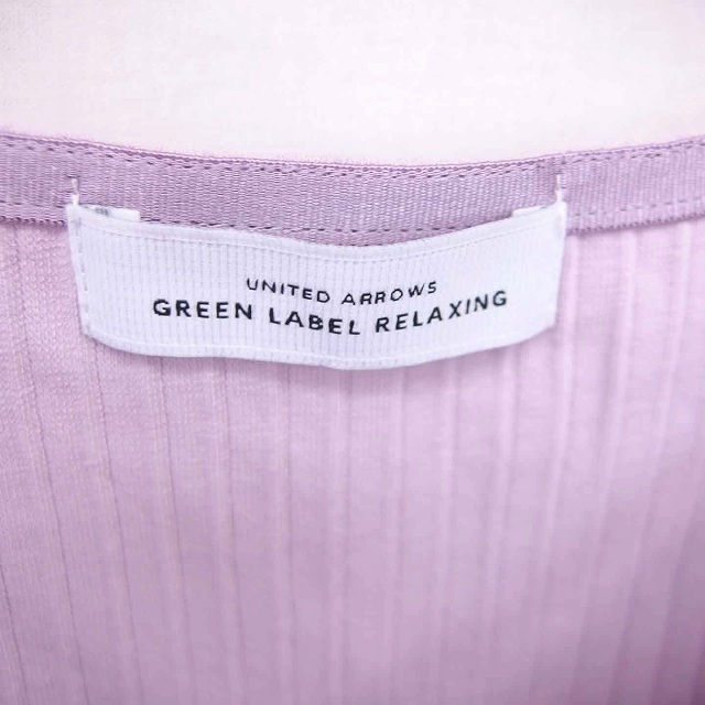 UNITED ARROWS green label relaxing(ユナイテッドアローズグリーンレーベルリラクシング)のグリーンレーベルリラクシング ユナイテッドアローズ カットソー 半袖 薄紫 レディースのトップス(カットソー(半袖/袖なし))の商品写真