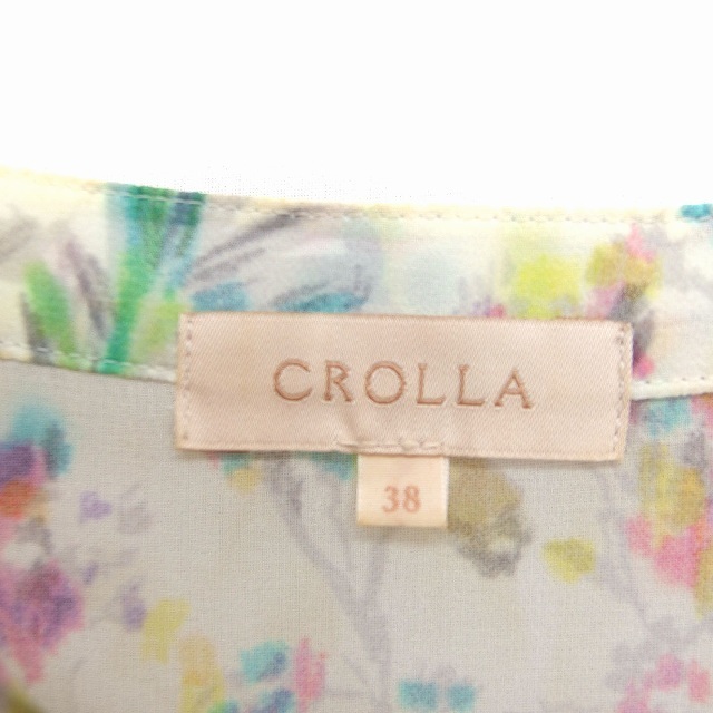 CROLLA(クローラ)のクローラ crolla ワンピース チュニック 花柄 フリル ノースリーブ レディースのワンピース(ひざ丈ワンピース)の商品写真