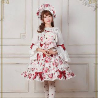 受注生産❤︎ BABY ロココ　シュガーブーケ柄　JSK 時間限定値下げ