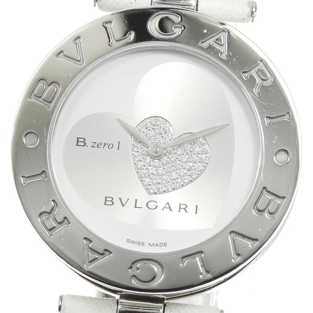 擦り傷が多い小さい打痕ベゼル★箱・保証書付き【BVLGARI】ブルガリ B-zero1 ダブルハート BZ35S クォーツ レディース【ev20】