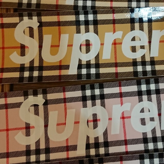Supreme(シュプリーム)のSupreme BURBERRY Box Logo Sticker Set メンズのファッション小物(その他)の商品写真