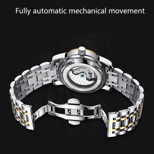 KINYUED 腕時計 海外ブランド 自動機械式 ステンレス 防水