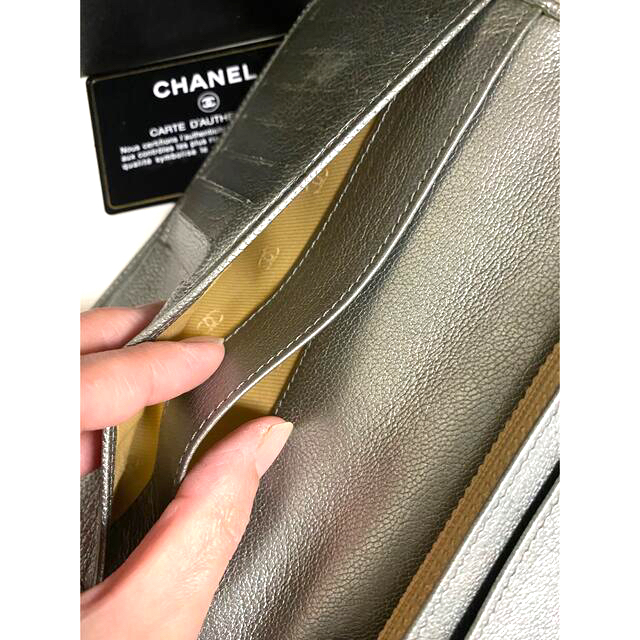 CHANEL(シャネル)の最終値下げ！シャネル　ココマーク　財布　シルバー レディースのファッション小物(財布)の商品写真