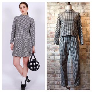 ジーヴィジーヴィ(G.V.G.V.)のG.V.G.V. GINGHAM CHECK HIGH NECK TOP(シャツ/ブラウス(長袖/七分))