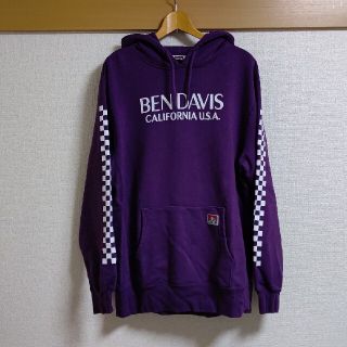 ベンデイビス(BEN DAVIS)の(古着) BEN DAVIS ベン・デイビス スウェット パーカー 紫 パープル(パーカー)