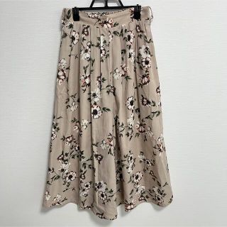 美品♡ 花柄　スカーチョ(ロングスカート)