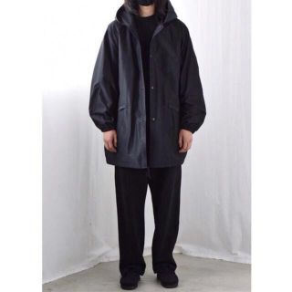 コモリ(COMOLI)のCOMOLI 21SS コットンシルクフーデットコート Black 2(モッズコート)