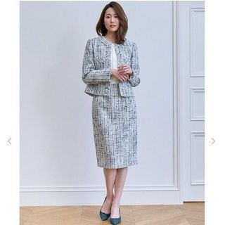 アナイ(ANAYI)の7.8万♡ANAYIアナイ2021♡スラブミックスツィードセットアップ 完売色(ノーカラージャケット)