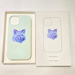 メゾンキツネ(MAISON KITSUNE')の新品 メゾンキツネ iPhone13ケース iPhoneケース ミントグリーン(iPhoneケース)