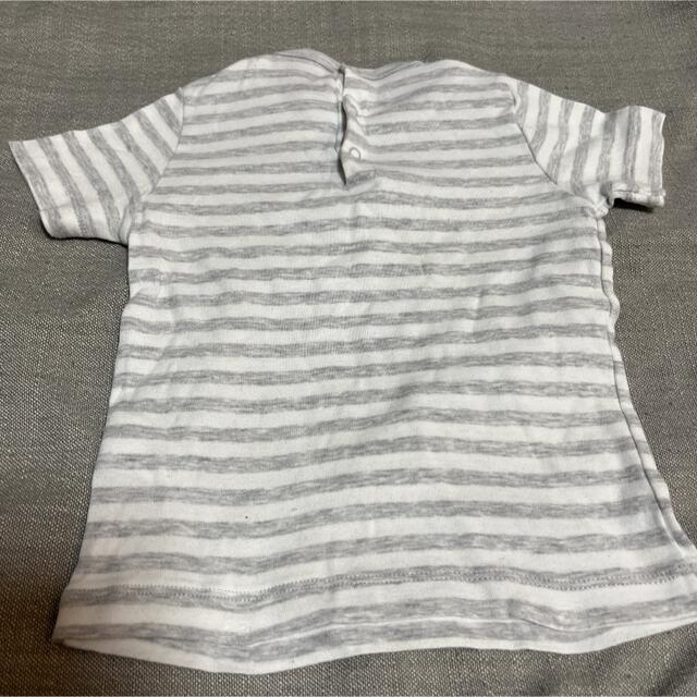 PETIT BATEAU(プチバトー)のプチバトーの可愛いボーダーTシャツ☆ キッズ/ベビー/マタニティのキッズ服男の子用(90cm~)(Tシャツ/カットソー)の商品写真