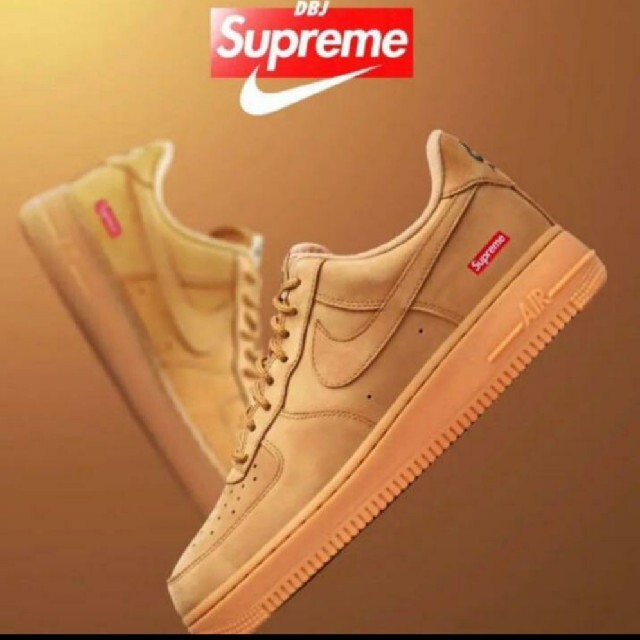 Supreme Nike Air Force 1 Low Flax Wheat靴/シューズ