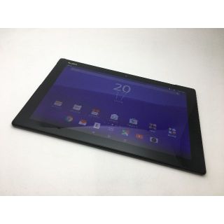 ソニー(SONY)のR711 SIMフリーXperia Z4 Tablet SOT31黒中古訳あり(タブレット)