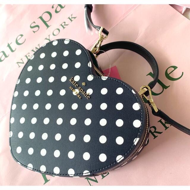 kate spade new york(ケイトスペードニューヨーク)のkate spade最新作♪ハート型ミニショルダーバッグ♡ドットケイトスペード レディースのバッグ(ショルダーバッグ)の商品写真