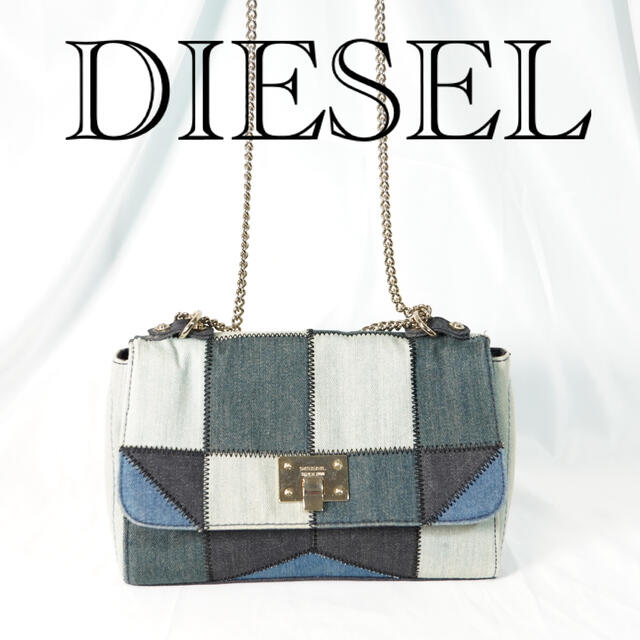 ⭐️DIESEL ディーゼル ショルダーバッグ パッチワーク デニム